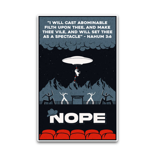 NOPE Movie Spectacle Sticker - BAD OAK