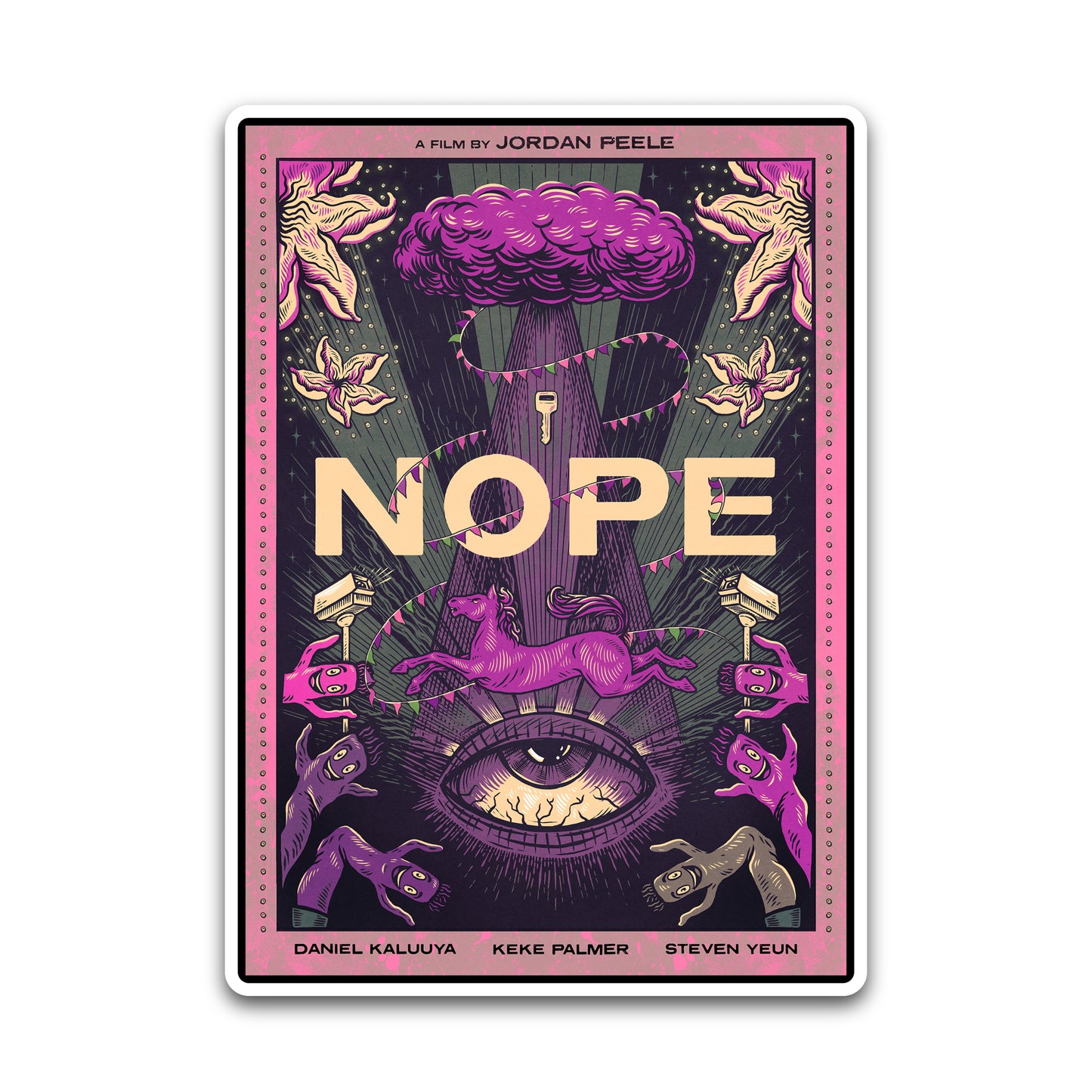 NOPE Movie Purple Sticker - BAD OAK