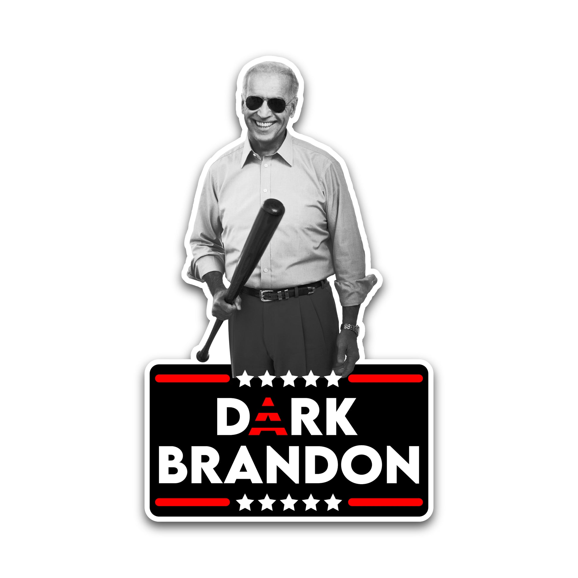 Dark Brandon Batter Up Sticker - BAD OAK